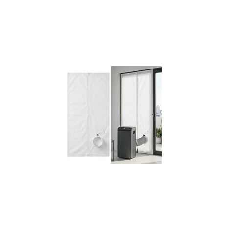 Kit d’étanchéité pour climatiseur mobile 120x240cm – Joint de porte avec passage à cordon – 8M bandes adhésives incluses – Économie d’énergie (1/5)