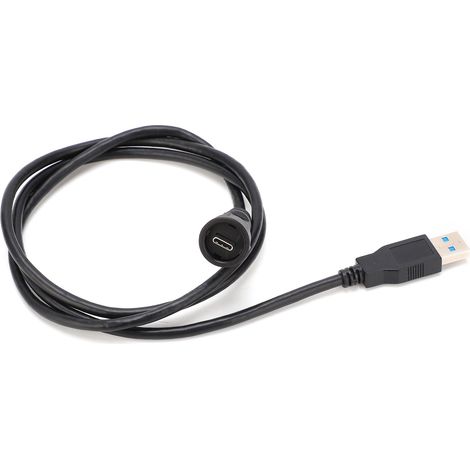 Wasserdichter USB-Steckverbinder, Schnappstecker, Einbaubuchse, Industriebedarf E10TPCBAM/U3AM(2M) (1/5)