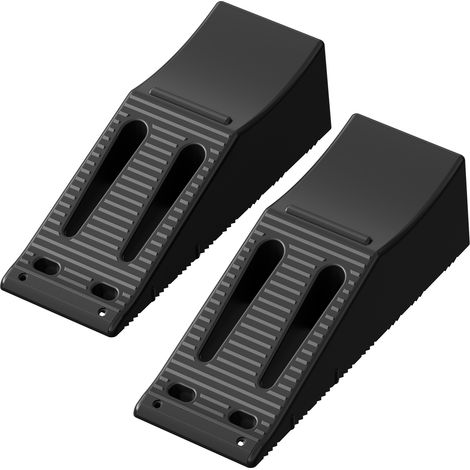 Wiltec Coppia di rampe per assi tandem 6,8 t in PP con altezza di sollevamento delle ruote di 155 mm per auto e rimorchi con assi tandem (1/5)