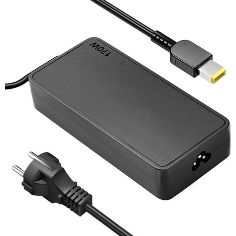 170W Chargeur - Câble de Charge pour Travail P53 P52 P73 et Ordinateur Portable de Jeu Y7000P Y720 - Adaptateur avec Connecteur Carré Jaune (20 V/8,5 A) (1/5)