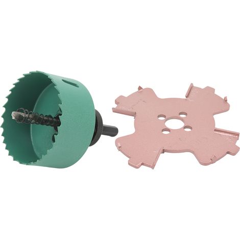 3-teiliges Set: 75 mm (3") Sechskant-Lampenbohrer, randloser Zentrierbohrer, Lampenbohrer für Holz, präzise Positionierung (1/5)