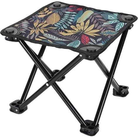 Taburete plegable portátil: ideal para actividades al aire libre como acampar,28 cm,32 cm (1/5)