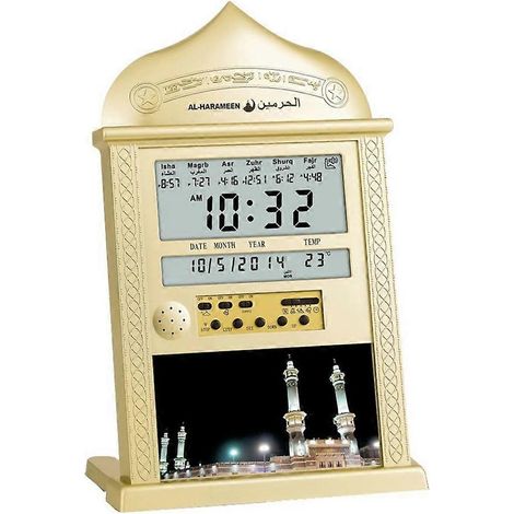 HA-4007 Horloge de table LED numérique pour la prière de l'Adhan (Athan) à domicile ou au bureau (1/5)