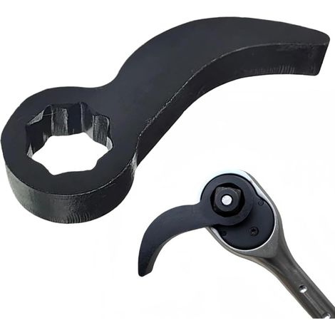 Adaptateur de clé à levier Outil de retrait de demi-arbre de type Bullhorn - Outils de réparation portables pour la construction, les véhicules automobiles, les camions, les essieux de pneus, de (1/5)