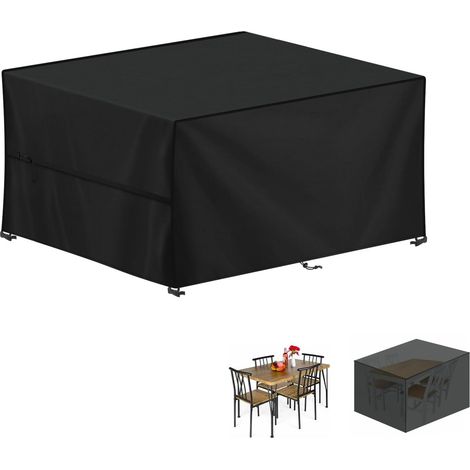 Housse Table de Jardin, 120x90x75cm Bâche Salon de Jardin Housses Protection Salon de Jardin Imperméable Bache Table de Jardin, Anti-UV, 420D Oxford Housse Table Exterieur (1/5)