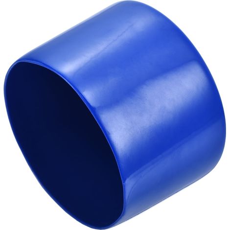 2Pcs Embouts en Caoutchouc 75mm de Diamètre Intérieur Capuchon Rond en Vinyle pour Vis, Protection de Pieds de Meuble, Tube, Bleu (1/4)