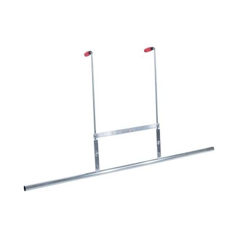 Finish – Barre à débuller aluminium 30 mm x 1,50 m – Pour chapes liquides – Poignées ergonomiques – Bras réglables 0,80/0,88 m