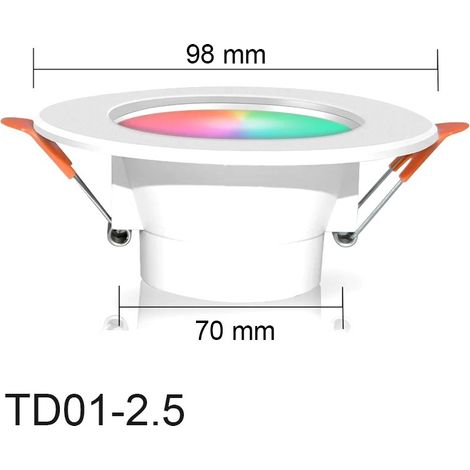 Tuya Faretto a LED da Incasso Smart WiFi RGBCW 5W (1/5)