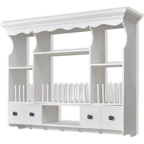 Pensile da Cucina  Mobile pensile in Legno Bianco (1/5)