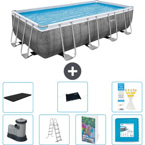 Bestway Power Steel Rechteckig - 549x274x122 cm - 8-teilig S621