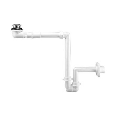 SIFONE SALVASPAZIO PER LAVABO + PILETTA BASSA Misura: Bianco