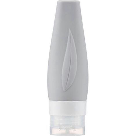 Contenants de voyage pour articles de toilette, flacons souples en silicone pour shampoing et après-shampoing (1/5)