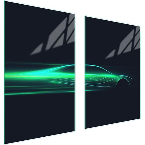 Plaque de protection en verre pour la cuisine 65x52 auto (1/5)
