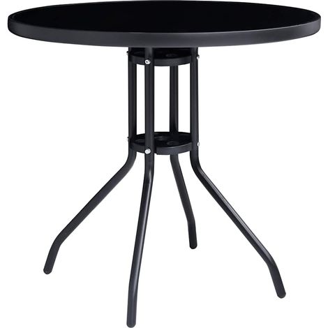 Maison Exclusive - 5-tlg. Bistro-Set Schwarz und Anthrazit