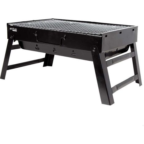 Barbacoa aktive portable foldable plegable acero 50x30 cm (1/3)