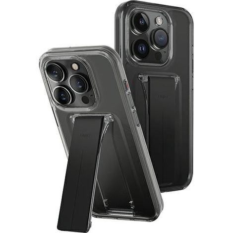 Custodia UNIQ Heldro Mount con supporto per iPhone 15 Pro 6.1" fumé/vapore fumé (1/5)