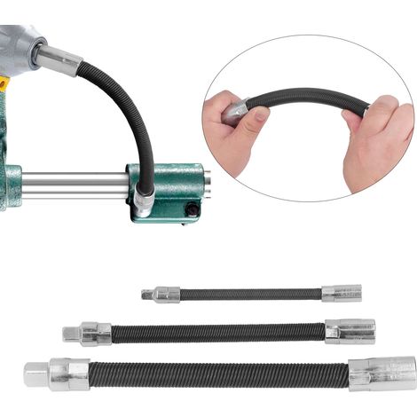 3-teiliges Set bestehend aus einer flexiblen Verlängerungsstange, einem Hülsenkopf, einer verlängerten flexiblen Stange, einer flexiblen Federstahlwelle und einer Verbindungsstange. (1/5)