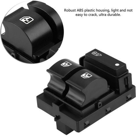 Fensterheberschalter, Überbrückungsknopf für die Fensterheberfunktion, elektrischer Fensterheberschalter, Fensterheberschalter Fahrerseite für Citroën Fiat Doblo Ducato Boxer Relay (1/4)