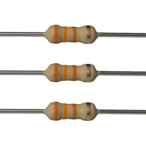 33K 1/2W   Resistencia Carbon 33K 1/2W 5%