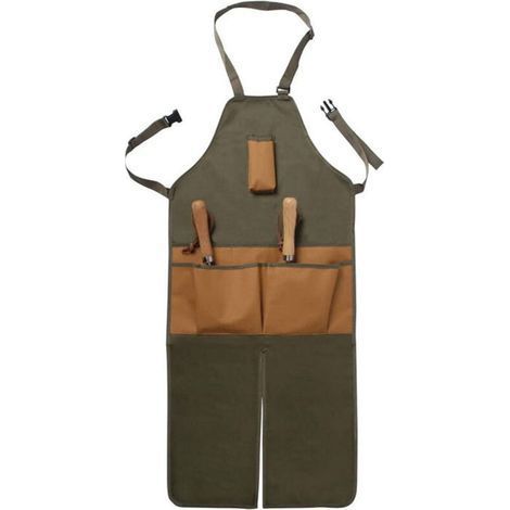 pair Tablier d'extérieur en tissu Oxford multi-poches pour le jardinage et l'élagage Tablier de ferme étendu pour le jardinage et l'élagage (1/5)