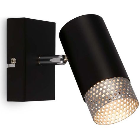Spotlight, black-chrome matt, excl. 1xGU10/max.9W