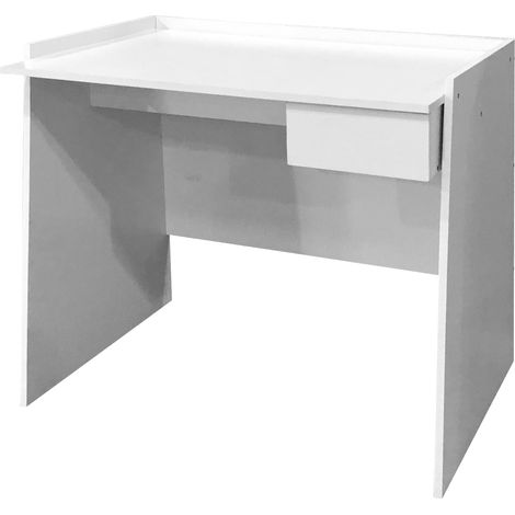 King Home SCHREIBSTUHL MIT SCHUBLADE 90x60x80h cm weiß