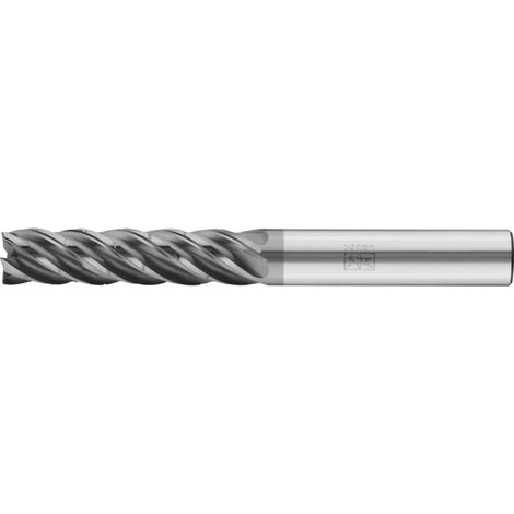 PFERD TOOLS VHM-Fräser Ø16mm, 5 Schneiden, mit Spanteiler, 4xDC, Radius 1mm, AlCrN beschichtet, Schaft HB, Universal