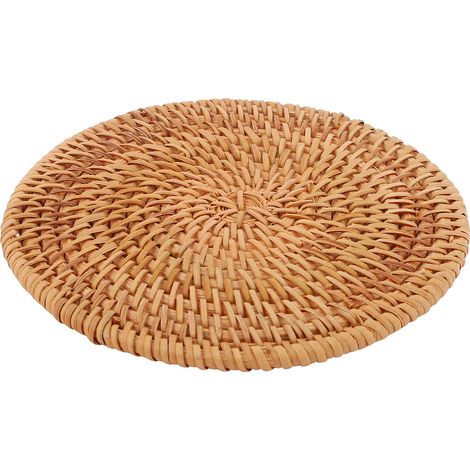Natte En Rotin - Tapis De Table En Bambou - Support De Chaud Anti-Dérapant - Pour Cuisine Et Salle À Manger - Lot De 4