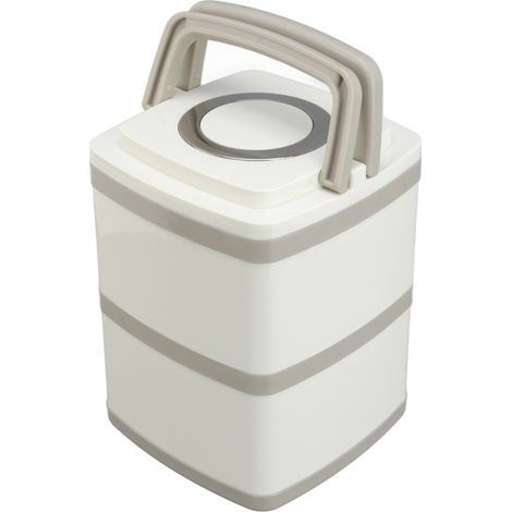 Tragbare, auslaufsichere Bento-Lunchbox mit großem Fassungsvermögen aus Edelstahl 304, Vakuumisolierung, doppelwandig, 1,8 l (1/5)
