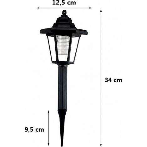 Lampe solaire hexagonale à planter piquet de sol lumière blanche étanche IP65 1 pièce 1 réf 3542 220 g – Livraison gratuite