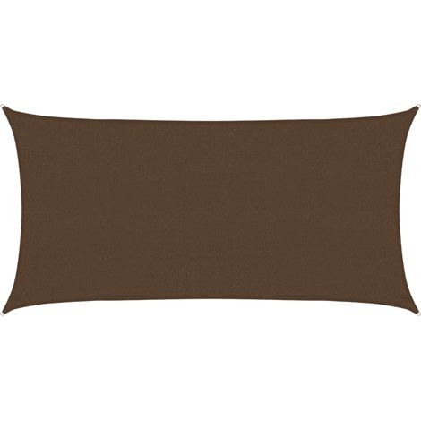 Maison Exclusive - Sonnensegel 160 g/m² Braun 2,5x4,5 m HDPE
