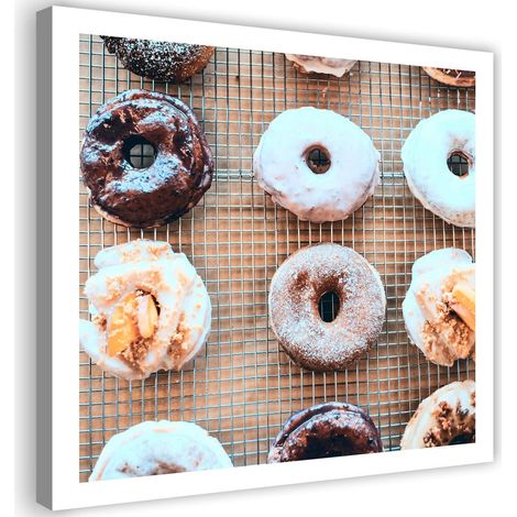 Tableau sur toile Donuts sucrés 40x40 (1/5)