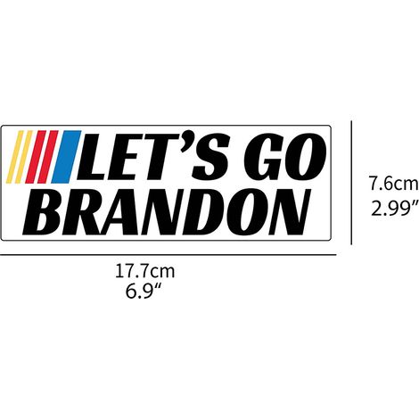 Autocollant Funny Let's Go Brandon Autocollant Pare-chocs Voiture Décalcomanie pour Skateboard Ordinateur Portable Casque (1/5)