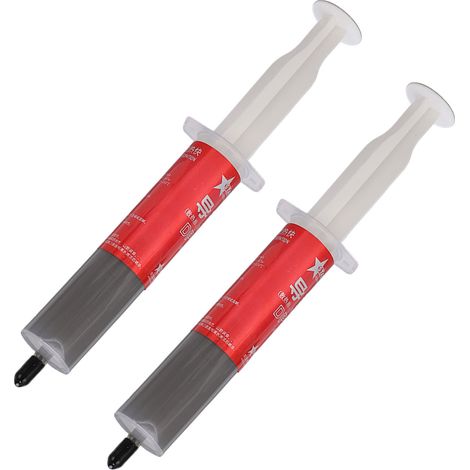 2 seringues grises de pâte thermique/graisse thermique pour processeur/carte graphique/ventilateur de bureau/portable (1/5)