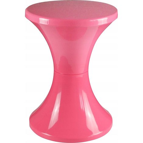 Produit de polissage pour tabouret en plastique rose en forme de sablier (1/3)