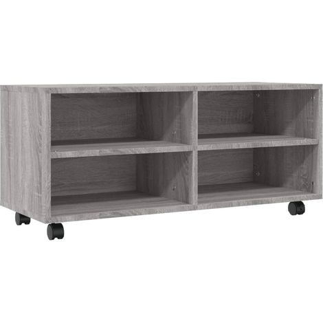 Meuble TV,Banc TV,Armoire TV sur roulettes Sonoma gris 90x35x35 cm Bois ingénierie CFW729409 (1/5)