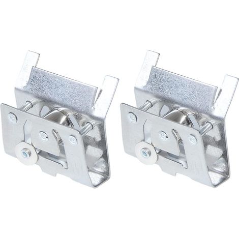 2 Stück Rollo 38 mm Metall-Unterschienen-Riemenscheibenschloss, Rollo-Kordelzug mit festem Schloss
