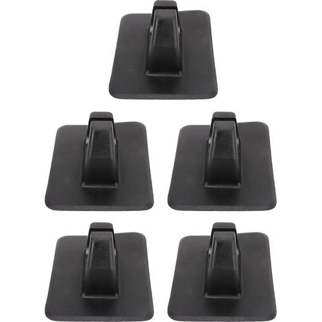 5 pièces attaches de pagaie kayak, clips de fixation pour canoës et bateaux gonflables, support aviron noir (1/5)