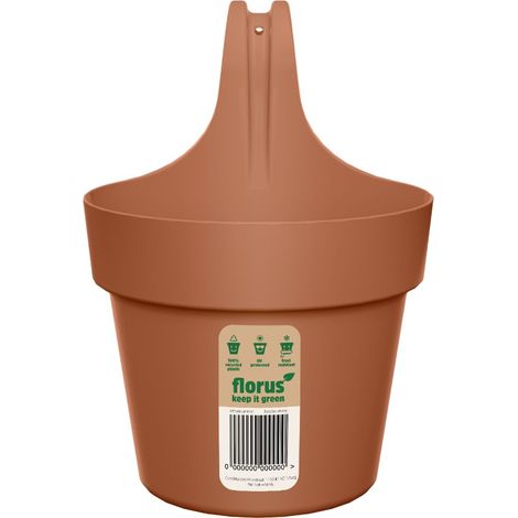 Florus Paris Balcony Hanger Single - Beige - L 18 x B 27.3 x H 25 cm - Balcon - 100% recyclé