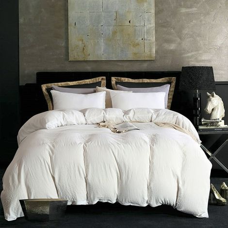 White Duvet Cover, Zipper Closure Ultra Soft Microfiber 3 Pieces (1 Duvet Cover + 2 Pillow Sham), Comforter Cover with Corner Ties (White, King) (1/4)