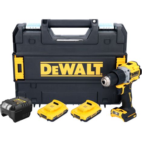 DeWalt DCD 805 D2T trapano a percussione a batteria 18 V 90 Nm senza spazzole + 2x batteria ricaricabile 2,0 Ah + caricabatterie + TSTAK (1/5)