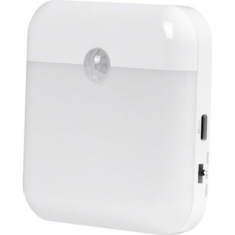 Lampe LED Rechargeable avec Détecteur de Mouvement pour Chambre à Coucher, Cuisine, Escalier, Couloir, Armoire, Éclairage de Placard, C (1/5)