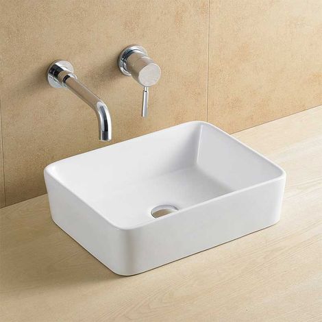 Lavabo d'Appoggio Rettangolare 9383 - 49X38 cm - h13 cm - GME (1/2)