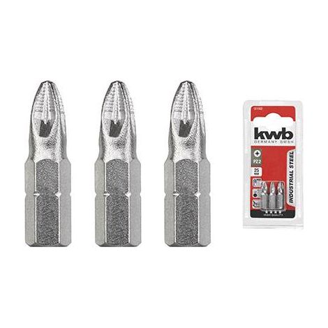 kwb 121104 Kreuzschlitz-Bit PZ 4 Stahl 3 St.