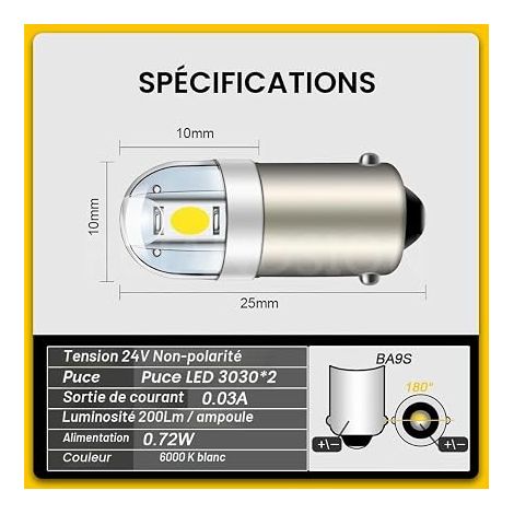 BAU15S PY21W LED Bulbs 5630 Yellow Turn Signals 12-30V (1/4)