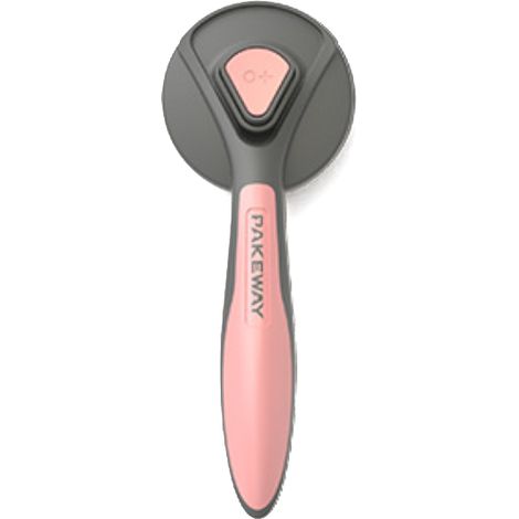 Brosse pour chien ou chat, facile à nettoyer et à utiliser, pour éliminer les poils, accessoires de toilettage pour animaux de compagnie, rose (1/5)