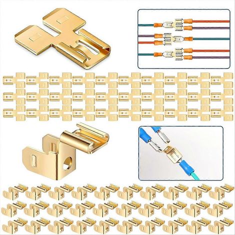 Schnellkupplungs-Gabelsteckverbinder für elektrische Anwendungen (Packung mit 60 Stück) (1/5)