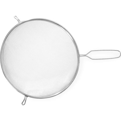 Passoire Tamis - 1 Pièce - Acier Étame - Manche Filiforme - Cuisine Professionnelle - Ø250x435 mm (1/2)