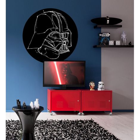 Komar Star Wars Ink Vader 125 x 125 cm, Stickers pour les murs DD1-021 (1/3)