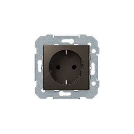 Steckdose schuko 2p + tt grau lava serie VIVA BJC 23524-GL